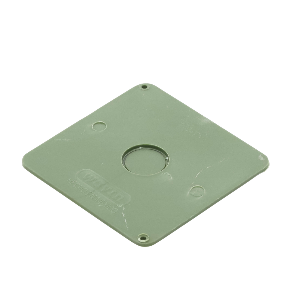 Tapa  para Caja Cuadrada de 1/2" para instalaciones con tubería PVC Conduit pesado.