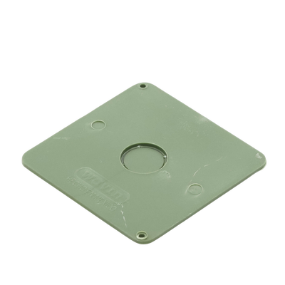 Tapa  para Caja Cuadrada de 1/2" para instalaciones con tubería PVC Conduit pesado.