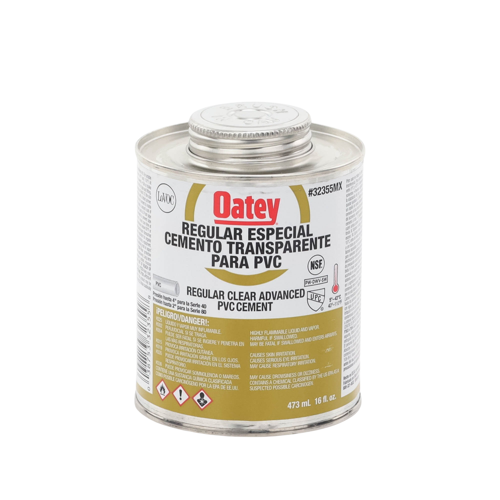 Pegamento / Cemento Claro de 473 ml para Tubo Conduit PVC Pesado.