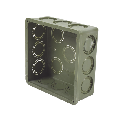 Caja Cuadrada  de 1/2" - 3/4" para PVC Conduti Pesado.