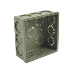 Caja Cuadrada  de 1/2" - 3/4" para PVC Conduti Pesado.