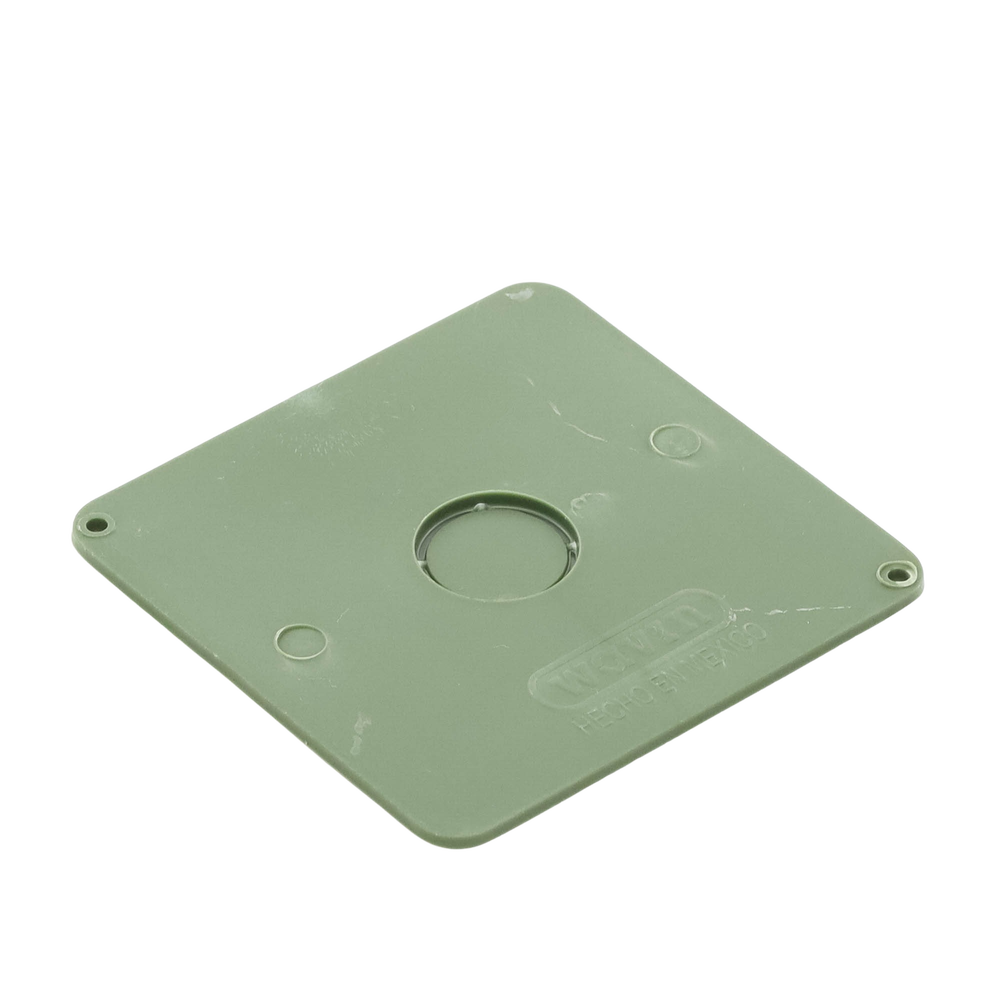Tapa para Caja Cuadrada de 4 " para instalaciones con tubería PVC Conduit pesado.