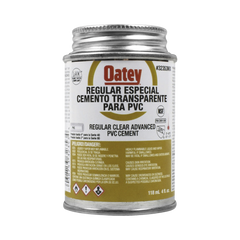 Cemento Claro de 118 ml para Tubo Conduit PVC Pesado.