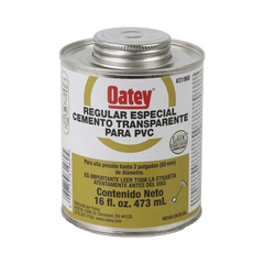 Cemento Claro de 236 ml para Tubo Conduit PVC Pesado.