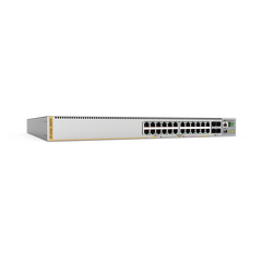 Switch Inteligente Empresarial para Distribución,  PoE+, Stackable, Capa 3, 24 puertos Gbps + 4 puertos SFP+ 10 G, 740 W, Doble fuente PSU, Serie x530L