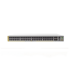 Switch PoE+ Stackeable Capa 3, 48 puertos 10/100/1000 Mbps + 4 puertos SFP+ 10 G, hasta 740 W, fuente redundante