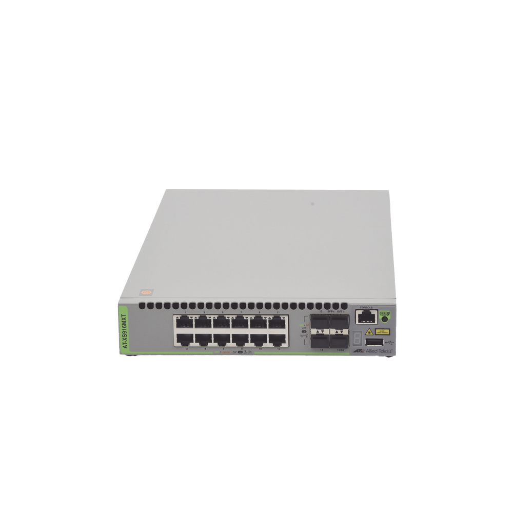 Switch Capa 3 Stackeable 10 Gigabit , 12 puertos 100/1000/10G Base-T (RJ-45)  y 4 puertos SFP/SFP+ 10G