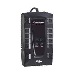UPS de 750 VA/450 W, Topología Línea Interactiva, Entrada 120 Vca NEMA 5-15P, Tipo Gabinete Compacto, Con 12 Tomas NEMA 5-15R