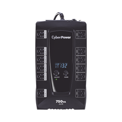 UPS de 750 VA/450 W, Topología Línea Interactiva, Entrada 120 Vca NEMA 5-15P, Tipo Gabinete Compacto, Con 12 Tomas NEMA 5-15R