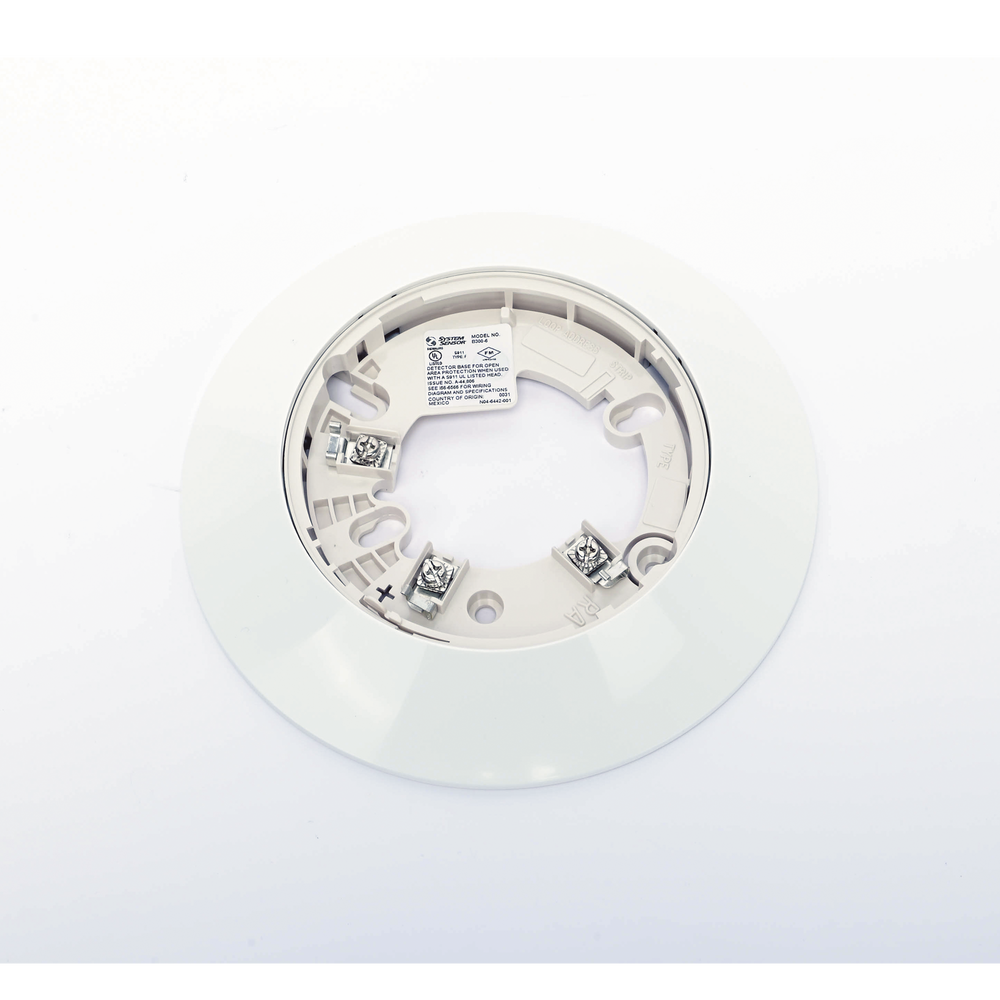 Paquete con 10 Piezas / Base de 6 Pulgadas B300-6 / Para detectores Notifier, Farenhyt, Silent Knight y Fire-Lite / Color Blanco