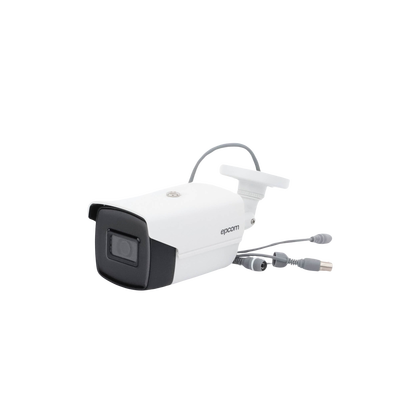 Bala TURBOHD 4K (8 Megapixeles) / Gran Angular 102º / Lente 2.8 mm / Exterior IP67 / IR EXIR 60 mts / dWDR