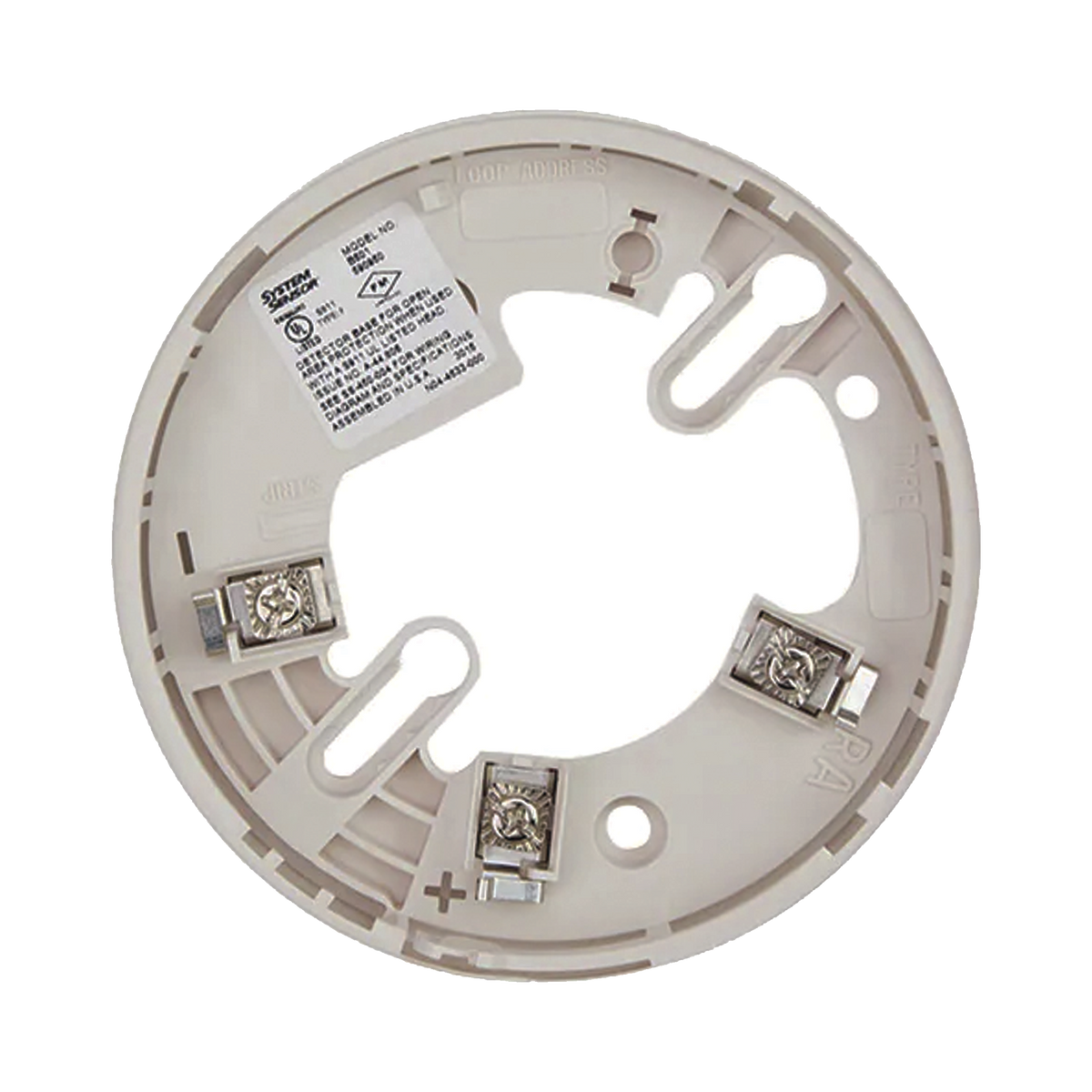 Base de 4 Pulgadas / Para detectores Notifier, Farenhyt, Silent Knight y Fire-Lite / Color Marfil