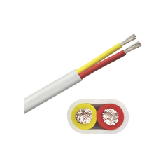 Rollo de cable plano grado marino calibre 10, de 2 conductores (rojo y amarillo) de 100 pies (30.48 m).