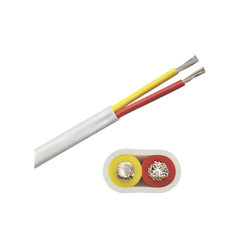 Rollo de cable plano grado marino calibre 12, de 2 conductores (rojo y amarillo) de 500 pies (152.4 m).