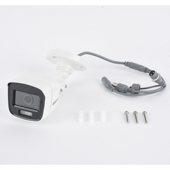 [ColorVu] Bala TURBOHD 2 Megapíxel (1080p) / Microfono Integrado / Imagen a color 24/7 / Lente 2.8 mm / METAL / Luz Blanca 20 mts / Exterior IP66 / TVI-AHD-CVI-CVBS / dWDR