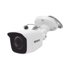 Bala TURBOHD 2 Megapíxeles (1080p) / METALICA / Gran Angular 103° / Lente 2.8 mm / IR EXIR Inteligente 20 mts / Exterior IP66 / TVI-AHD-CVI-CVBS