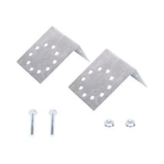Base Multiposición para postes de paso o esquina en cercos electricos 100% Acero galvanizado.