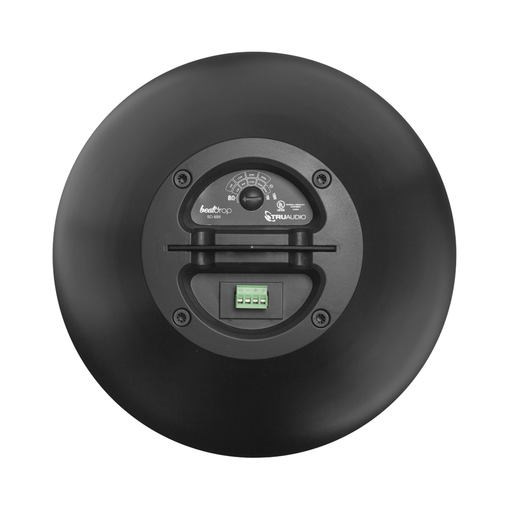 Altavoz colgante | 8 in | 70v /100v | 8 Ohms | 125 Watts | Negro