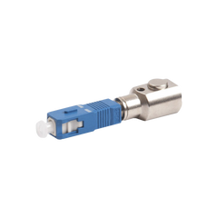 Adaptador de Fibra Óptica Desnuda para Realizar Mediciones y Pruebas en Hilos de Fibra sin Conector