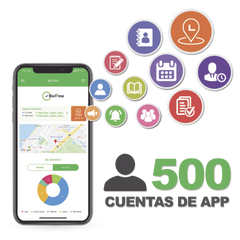 Licencia BioTime APP / 500 Usuarios / Checadas por Smartphone / GPS y Fotografía / Compatible BioTimePRO