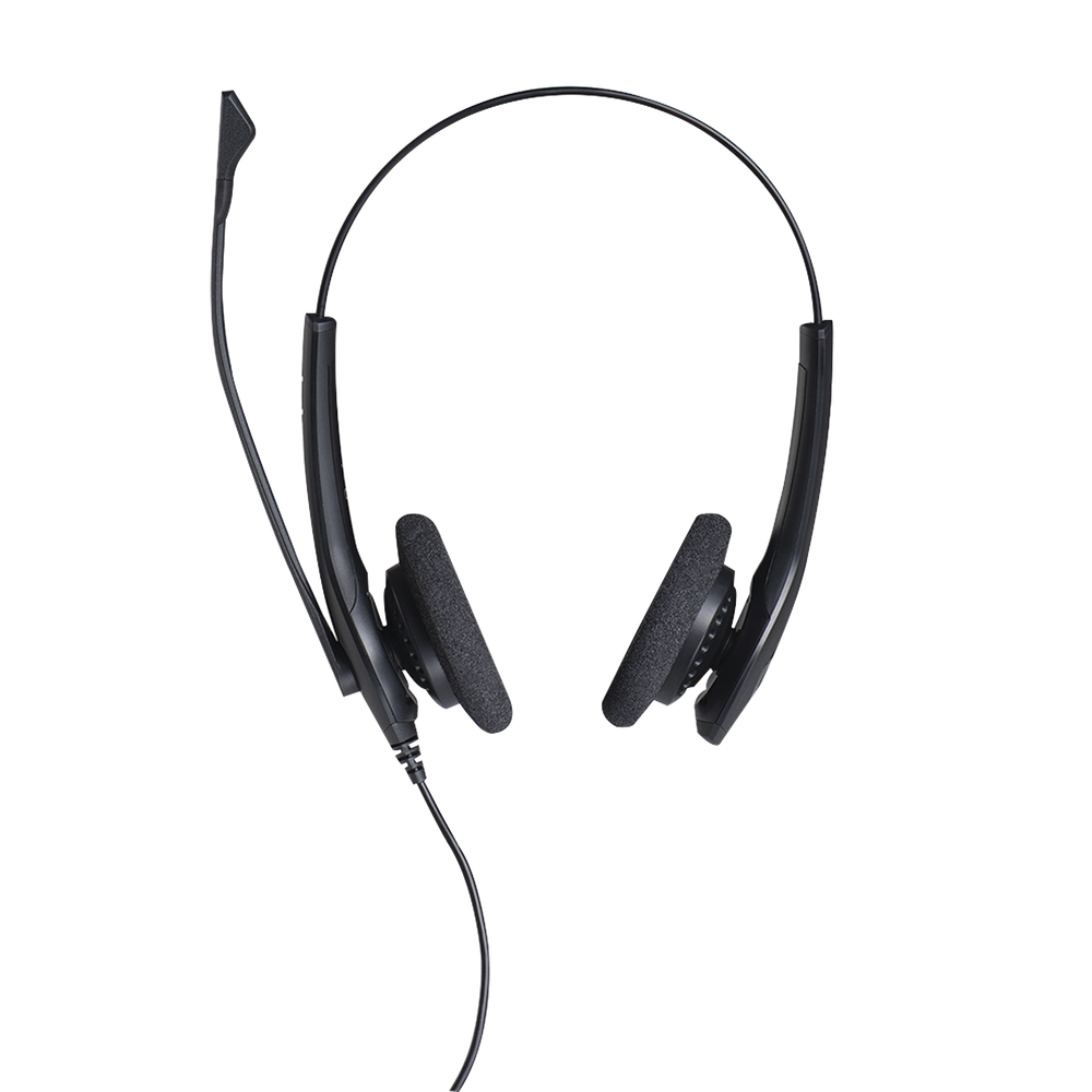 Jabra Biz 1500 Duo, auricular profesional con cancelación de ruido, ideal para contact center con conexión QD (1519-0157)