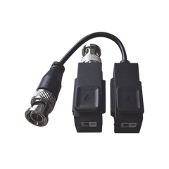 Kit de Transceptor (Balluns) TURBOHD con Boton Push / Hasta 8 MP (4K) / 100% Cobre / Soporta HD-TVI / AHD / CVI / CVBS / Audio por Coaxitron / Datos para Menu de Configurar de Cámaras