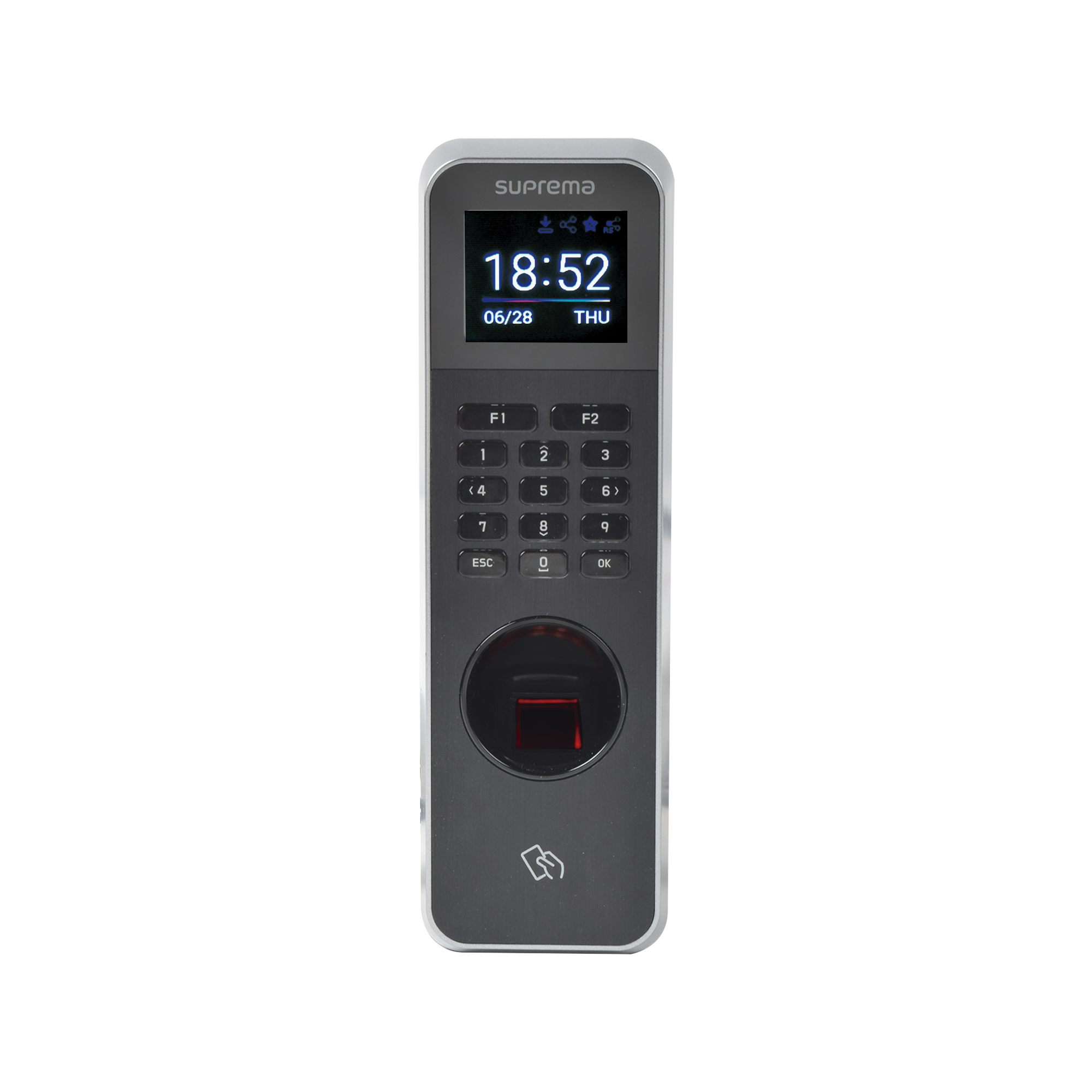 Lector de Huella IP67 Con Teclado y Lector de Tarjetas RFID(125kHz EM & 13.56MHz MIFARE, MIFAREPlus, DESFire/EV1), y BLUETOOTH, Uso para Control de Acceso y Asistencia