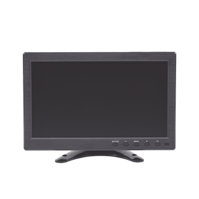 Monitor 10.1" TFT-LCD ideal para colocar en vehículos o DVR/NVR. Entradas de video HDMI, VGA y RCA (CVBS)