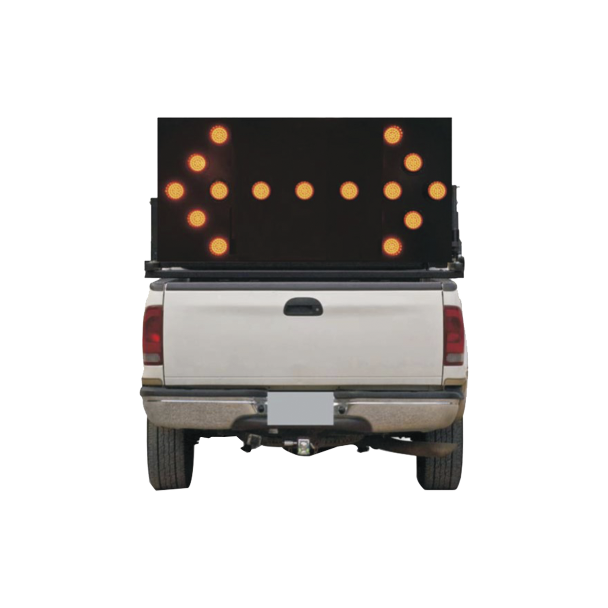 Tablero de señalización doble para montaje en pick up