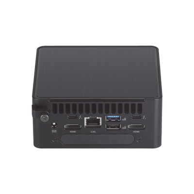 NUC / Asus / Mini PC Performance / Core i3 / 14a Generación / 1 X HDMI / 3 X USB / 1 X USB-C / WiFi 6 / Bluetooth / Memoria RAM, S.O y SSD o HDD No Incluido / Incluye Fuente