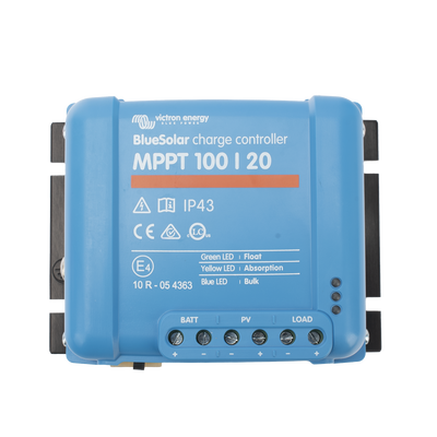 BlueSolar MPPT 100/20. Controlador Solar MPPT 20A, Voltaje Selección Automática: 12/24/48 Vcc.
