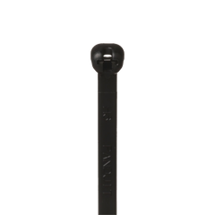 Cincho de Nylon 6.6 Dome-Top®, Con Lengüeta de Bloqueo de Acero Inoxidable, 203 mm largo x 4.7mm ancho, Color Negro, Exterior Resistente a Rayos UV, Paquete de 100pz