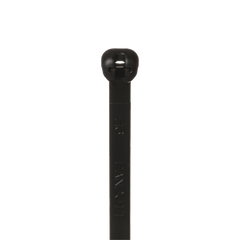 Cincho de Nylon 6.6 Dome-Top®, Con Lengüeta de Bloqueo de Acero Inoxidable, 203 mm largo x 4.7mm ancho, Color Negro, Exterior Resistente a Rayos UV, Paquete de 100pz