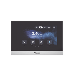 Monitor ANDROID / Soporta APP Android / Pantalla Touch Screen LCD 7" / WiFi / Punto WIFI / Bluetooth / PoE / SIP / 8 Entradas de Alarma / 1 Salida de Relé / Comunicación con App de Familiares / Administración 100 % en la Nube