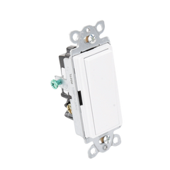Interruptor Claro, 3 Hilos, 15A, Color Blanco