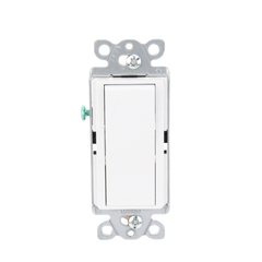Interruptor Claro, 3 Hilos, 15A, Color Blanco