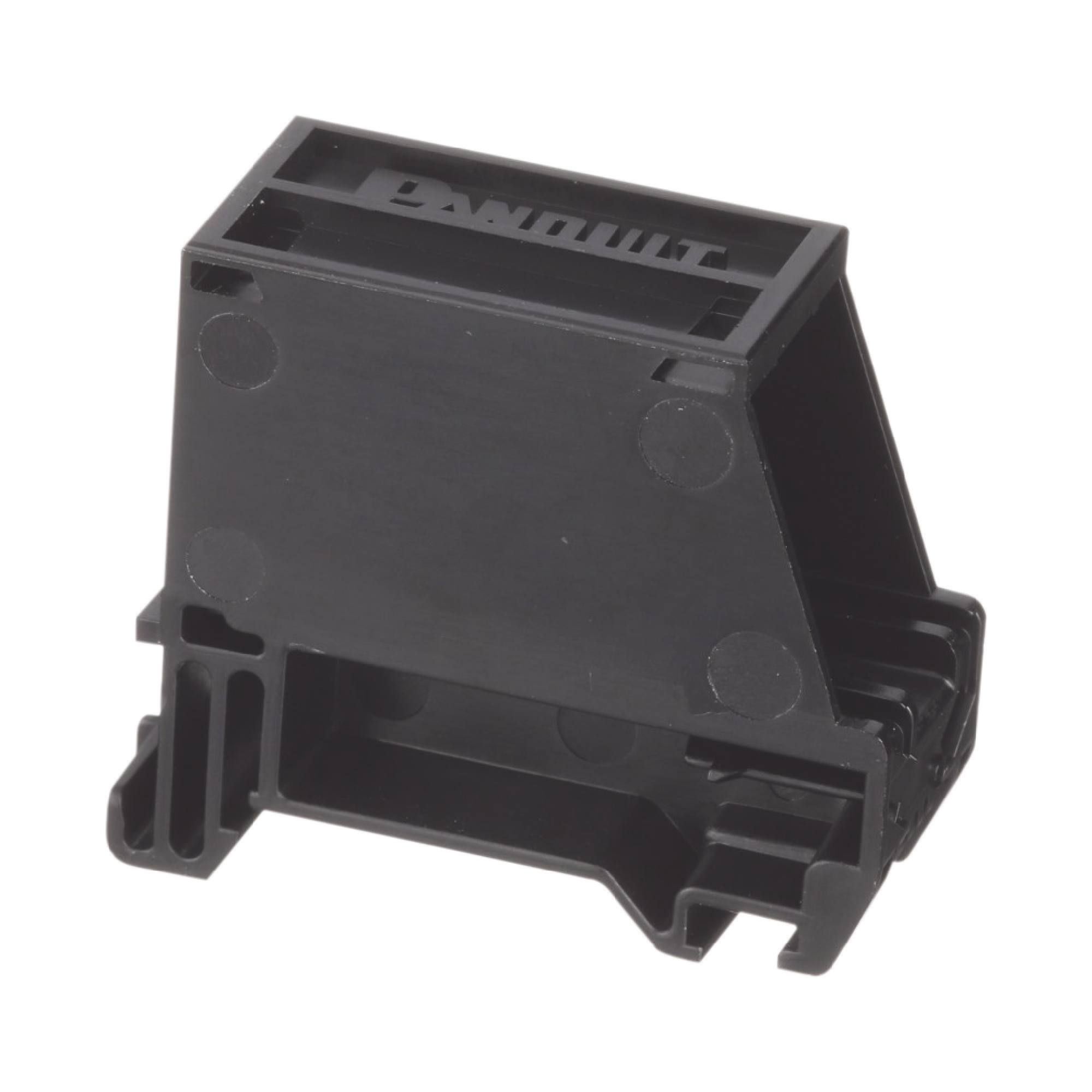 Adaptador de 1 Puerto, Para Conectores Tipo Mini-Com, Montaje en Riel Din Estándar de 35 mm (1.38 pulgadas), Color Negro