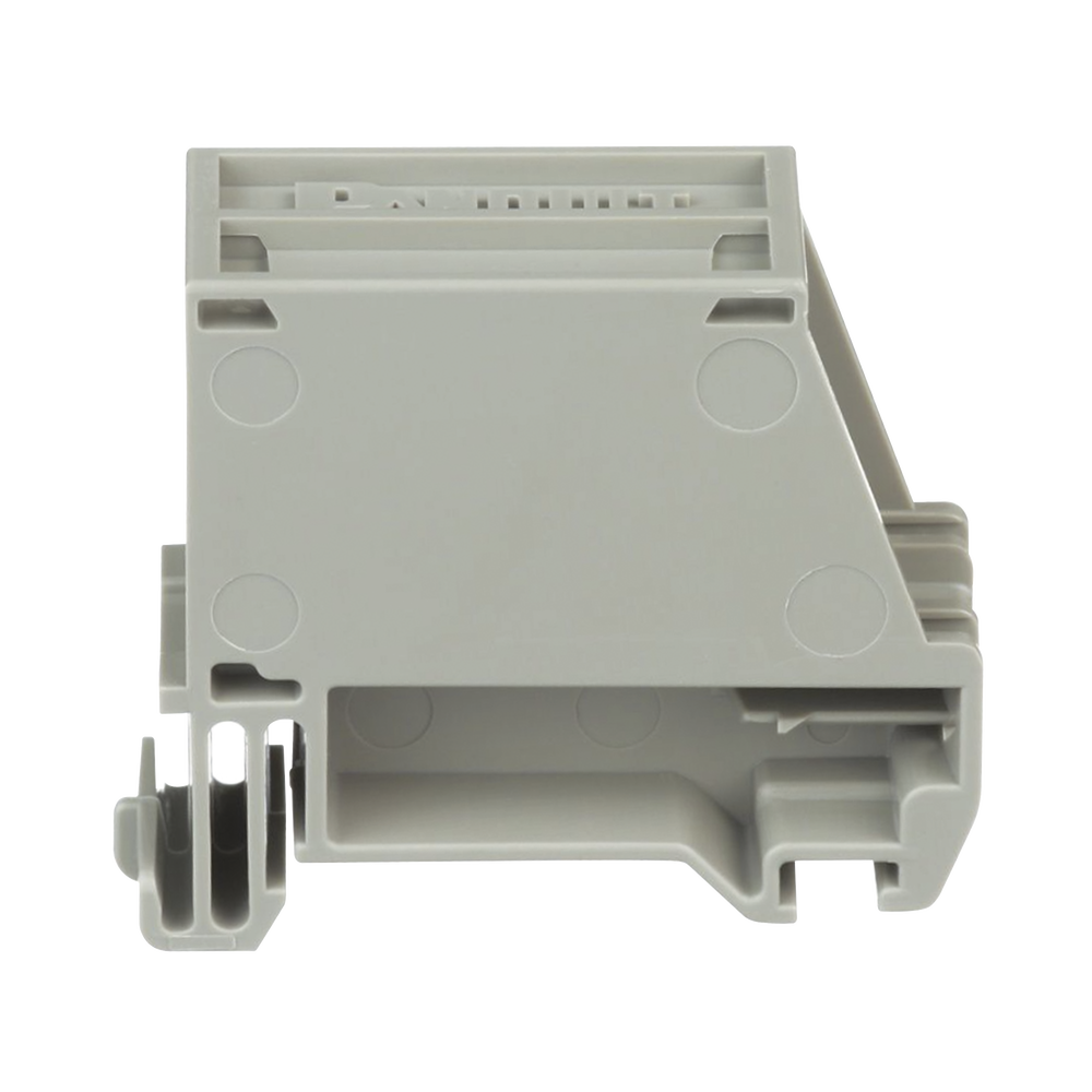 Adaptador de 1 Puerto, Para Conectores Tipo Mini-Com, Montaje en Riel Din Estándar de 35 mm (1.38 pulgadas), Color Gris Internacional
