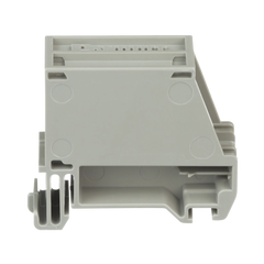 Adaptador de 1 Puerto, Para Conectores Tipo Mini-Com, Montaje en Riel Din Estándar de 35 mm (1.38 pulgadas), Color Gris Internacional