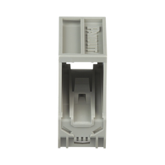 Adaptador de 1 Puerto, Para Conectores Tipo Mini-Com, Montaje en Riel Din Estándar de 35 mm (1.38 pulgadas), Color Gris Internacional
