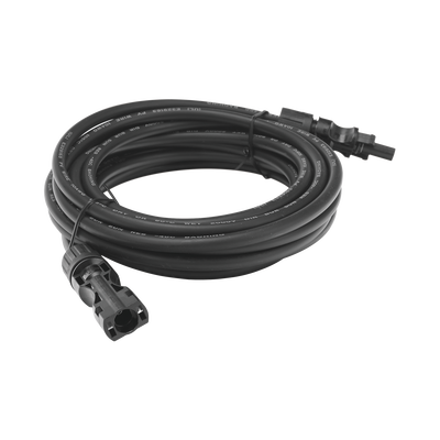 Cable Fotovoltaico 2.5 m, Negro, Calibre 10 AWG con Terminales MC4 en Ambos Extremos