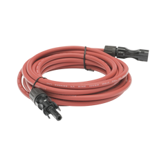 Cable Fotovoltaico, 2.5 m, Rojo, Calibre 10 AWG con Terminal MC4-M en Ambos Extremos