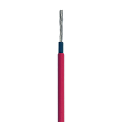 Cable Fotovoltaico Rojo / Cobre Estañado / 6 mm² (10 AWG) / 2000V / Rollo 100m / UL 4703 y TUV