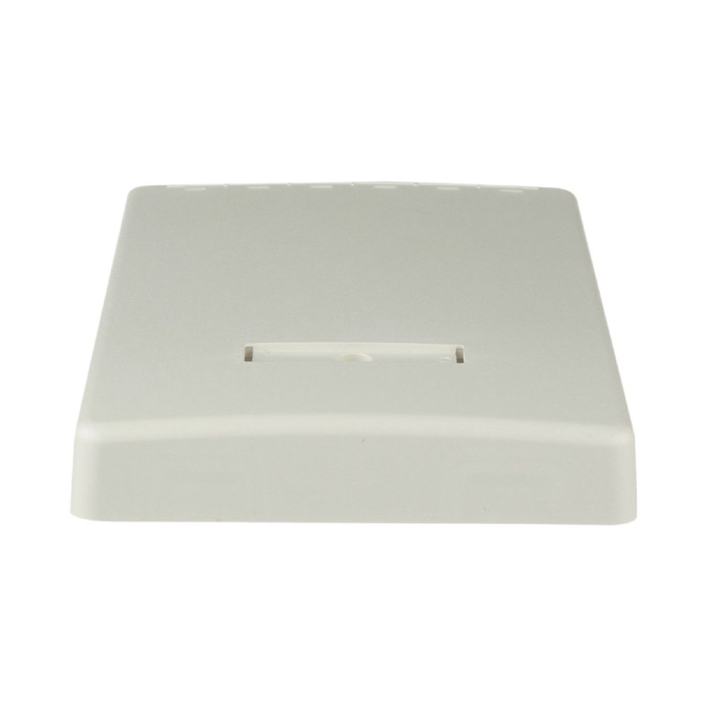 Caja de Montaje en Superficie, con Accesorio para Resguardo de Fibra Óptica, para 6 Módulos Mini-Com, Color Blanco Mate