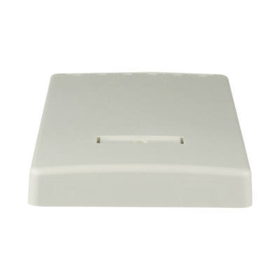 Caja de Montaje en Superficie, Con Accesorio para Resguardo de Fibra Óptica, Para 6 Módulos Mini-Com, Color Blanco Mate