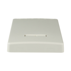 Caja de Montaje en Superficie, Con Accesorio para Resguardo de Fibra Óptica, Para 6 Módulos Mini-Com, Color Blanco Mate