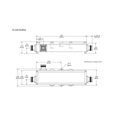 Acoplador direccional 20dB 575-2700MHz 300W - 161 dBc 4.3 - 10 IP67