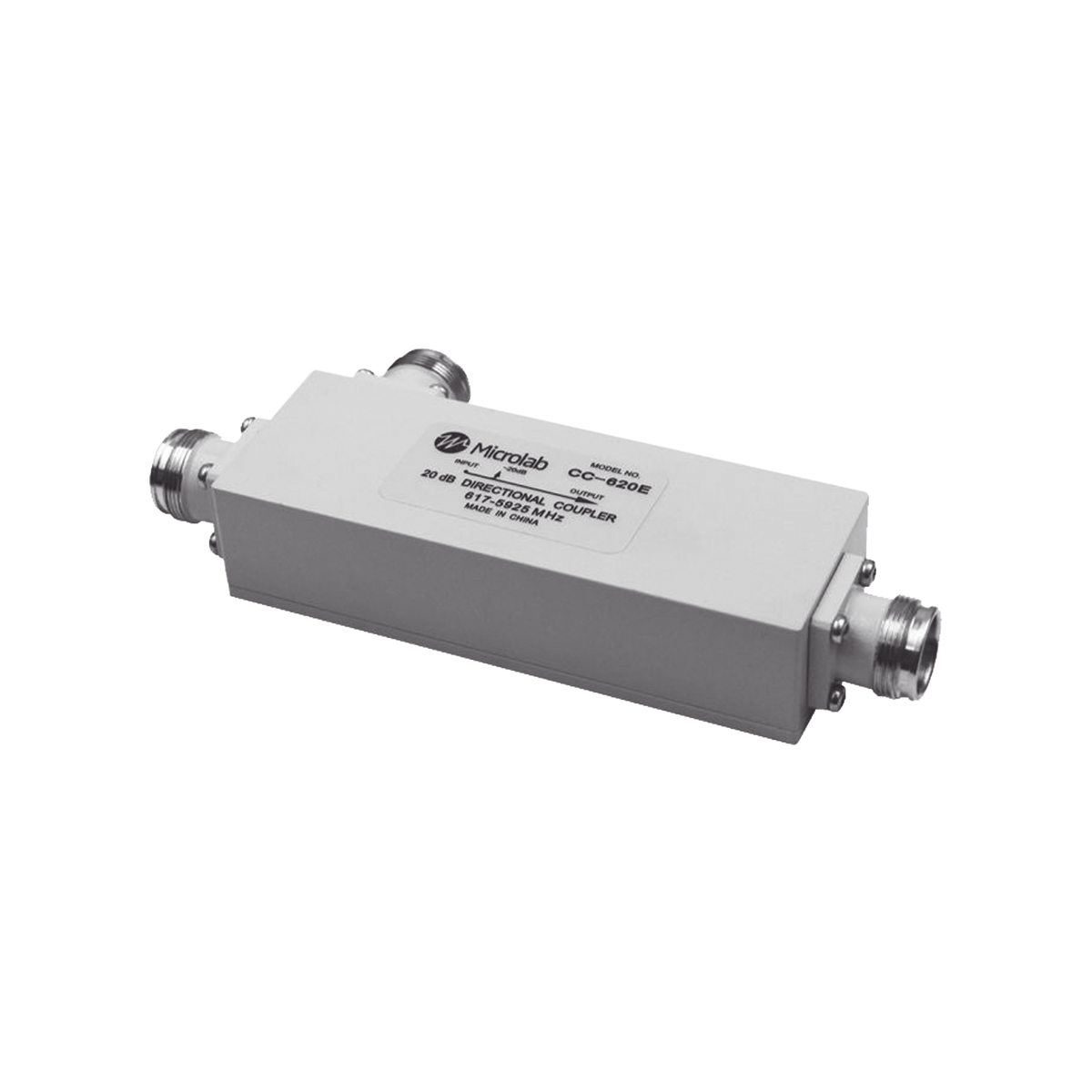 Acoplador direccional 20dB 617-5925MHz 300W-161dBc 4.3-10 IP67