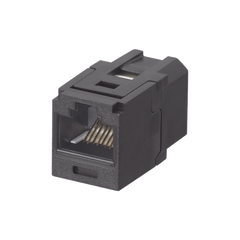 Módulo Acoplador RJ45 a RJ45, Mini-Com, Categoría 6, Color Negro
