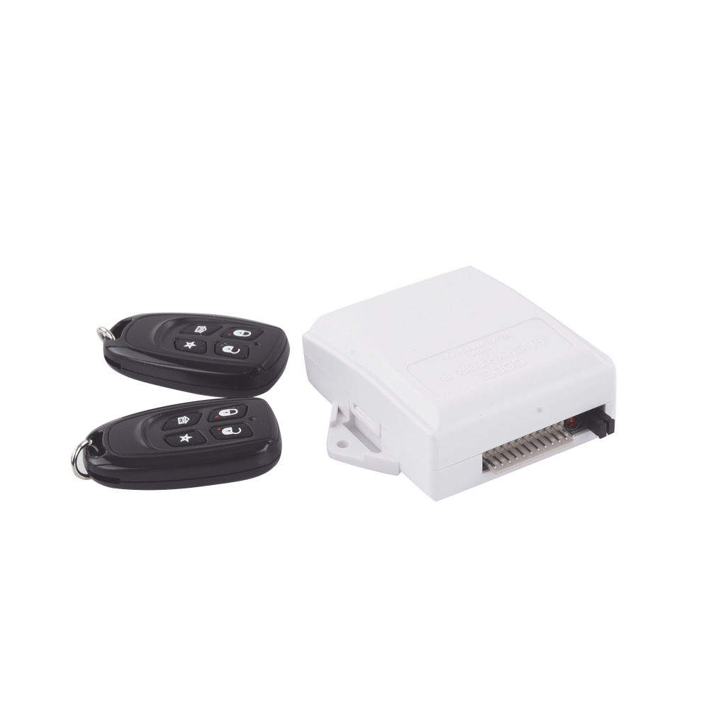 Receptor Universal con conexion directa al Keybus del panel de alarma con relevador auxiliar para abrir puertas de garage o aplicaciones de pulso momentaneo